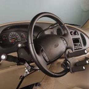 Vehicle interior with adaptive equipment