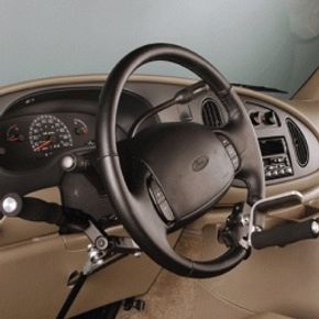 Vehicle dashboard with adaptive equipment
