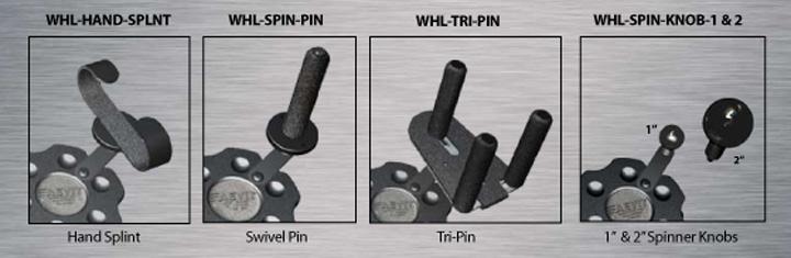 Hand splint and pin attachments