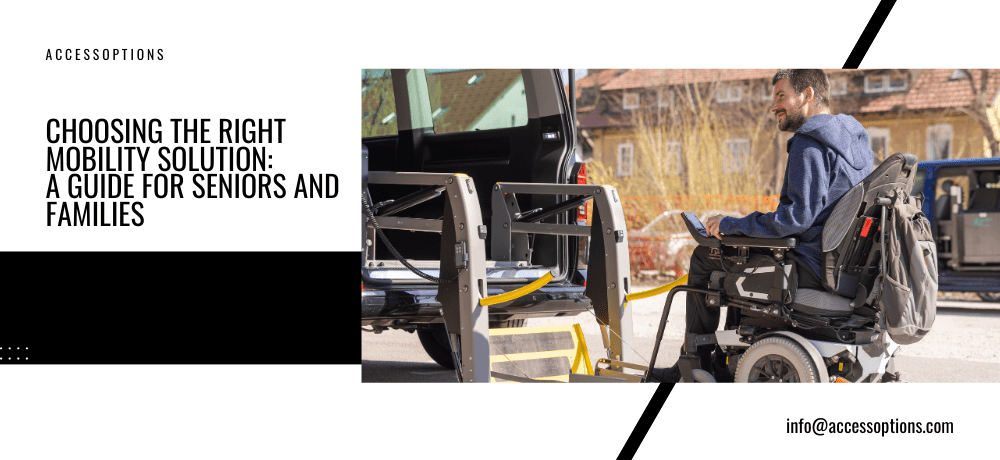 Accessible van for wheelchair users