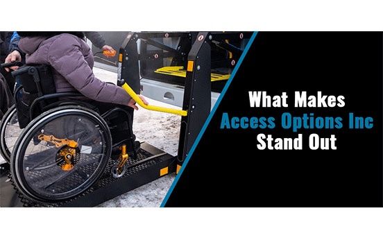 Wheelchair user on vehicle lift