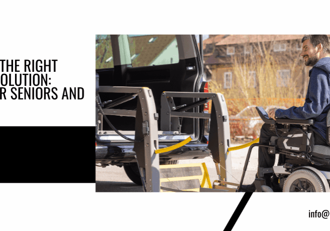 Accessible van for wheelchair users